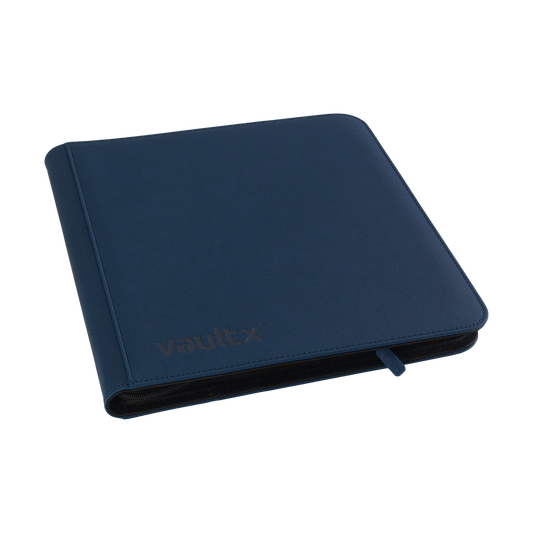 Vault X - 12-Pocket Exo-Tec® Zip Binder - Blue