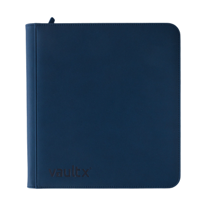 Vault X - 12-Pocket Exo-Tec® Zip Binder - Blue