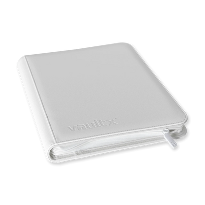 Vault X - 9-Pocket Exo-Tec® Zip Binder - White Edition