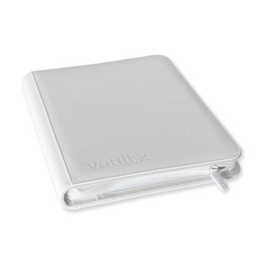 Vault X - 9-Pocket Exo-Tec® Zip Binder - White Edition