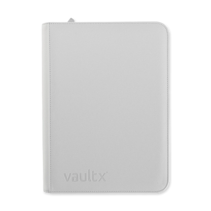 Vault X - 9-Pocket Exo-Tec® Zip Binder - White Edition