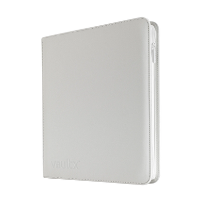 Vault X - 12-Pocket Exo-Tec® Zip Binder - White Edition