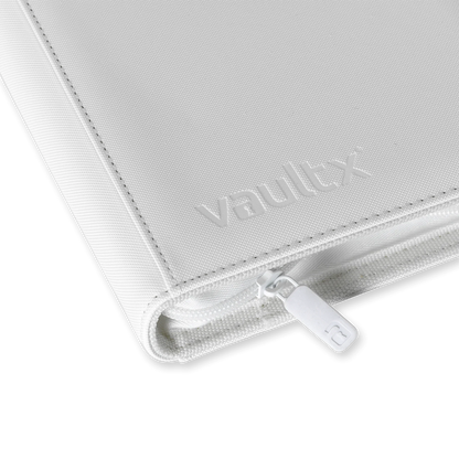 Vault X - 12-Pocket Exo-Tec® Zip Binder - White Edition