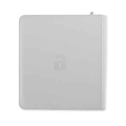 Vault X - 12-Pocket Exo-Tec® Zip Binder - White Edition