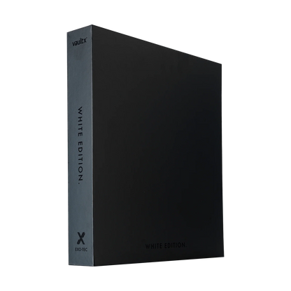 Vault X - 12-Pocket Exo-Tec® Zip Binder - White Edition